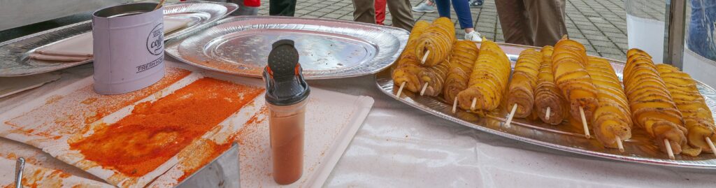 Spiralkartoffeln Sommerfest Weihnachtsmarkt